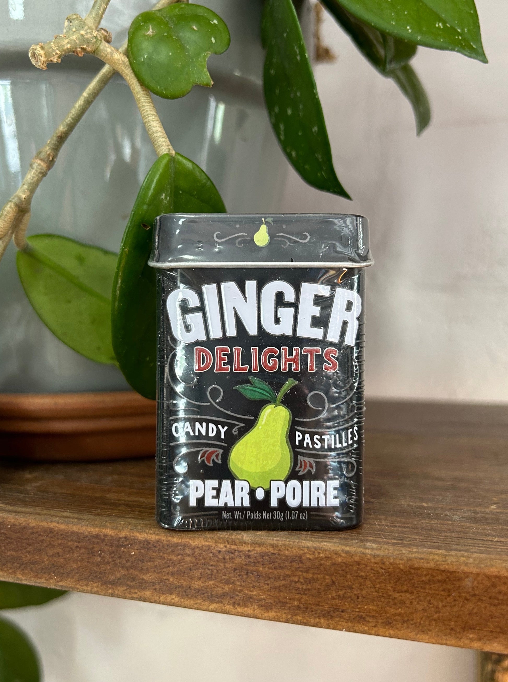 Pear ginger delights Each tin is 1.07 oz