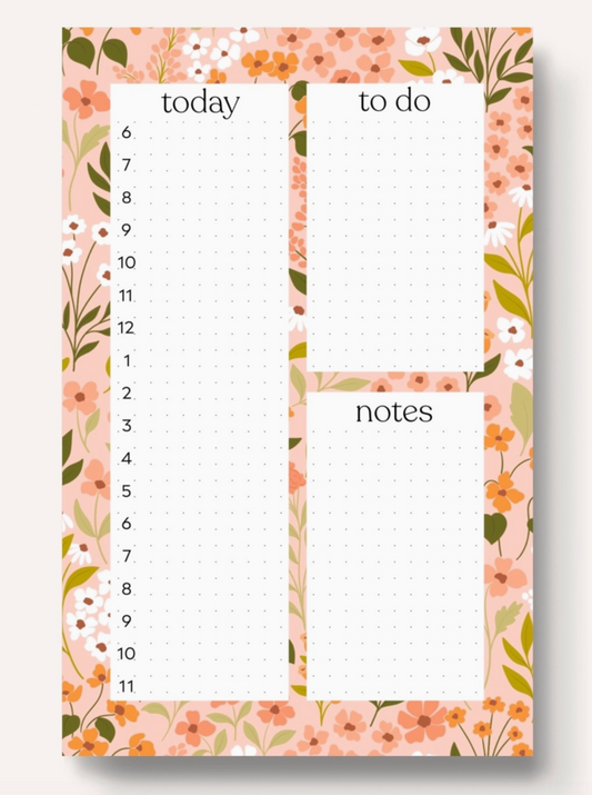 Mill and Meadow Daily Planner Notepad